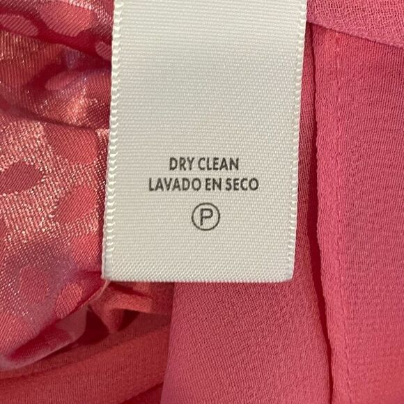 Rebecca Minkoff Punch Pink Ollie Leopard Tiered Dress Size XS - Picture 7 of 9